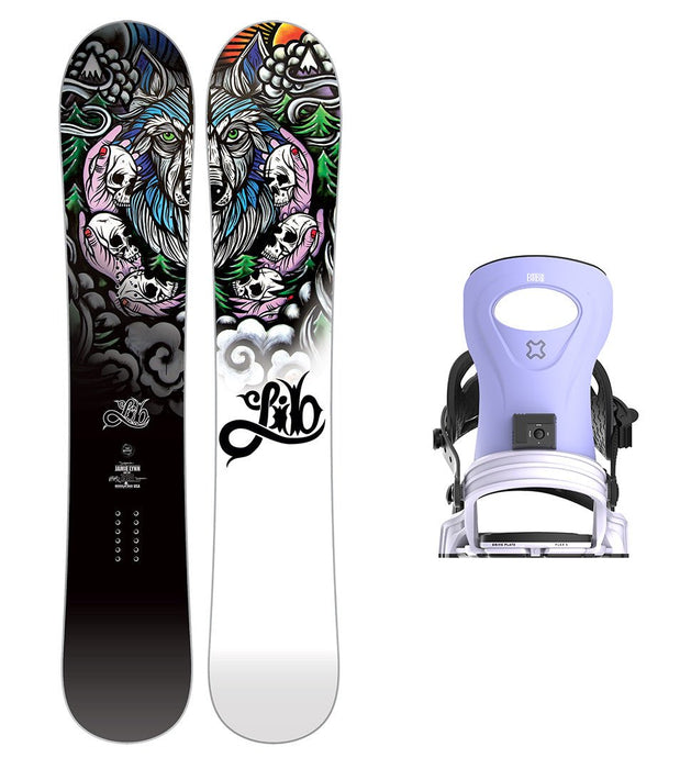 Lib Tech Jamie Lynn Snowboard with Women's Bent Metal Metta Snowboard Binding 2025