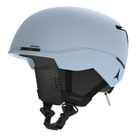 Atomic Junior Four Helmet 2026 - A white helmet with a black chin strap, featuring a small black logo on the side and a clear visor.