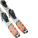 K2 Mindbender skis feature a vibrant red and black graphic design with FDT 4.