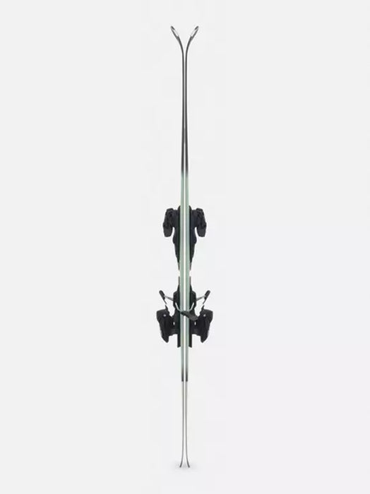 K2 Women's Disruption 75 Ski 2024 features a white body with black bindings.