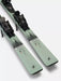 K2 Disruption 75 skis feature a mint green color and distinctive graphic design.