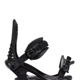 Black K2 Cassette snowboard binding features a sleek design with red accents.