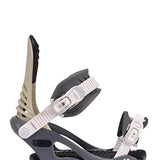 K2 Cassette snowboard binding, featuring a dark blue base and white straps.