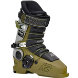 K2 Evolver ski boots, a yellow-green design with black accents and visible hardware.