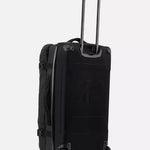 Black K2 Luggage Roller Bag 2025 with textured exterior and telescoping handle.
