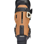 K2 Method 2025 ski boots feature a black and orange design with visible hardware.