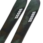 K2 Mindbender 85 skis, 2025 model, feature a black and white design.
