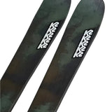 K2 Mindbender 85 skis, 2025 model, feature a black and white design.