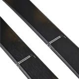 K2 Mindbender 85 skis 2025 feature a black and red design.