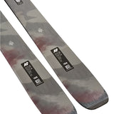 K2 Mindbender 96C skis, 2025 model, feature a distinctive red and black graphic design.