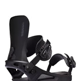 K2 Program snowboard binding, black with gray accents, features a sleek, modern design.