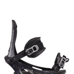 Black K2 Sonic snowboard binding features a distinctive design and silver accents.