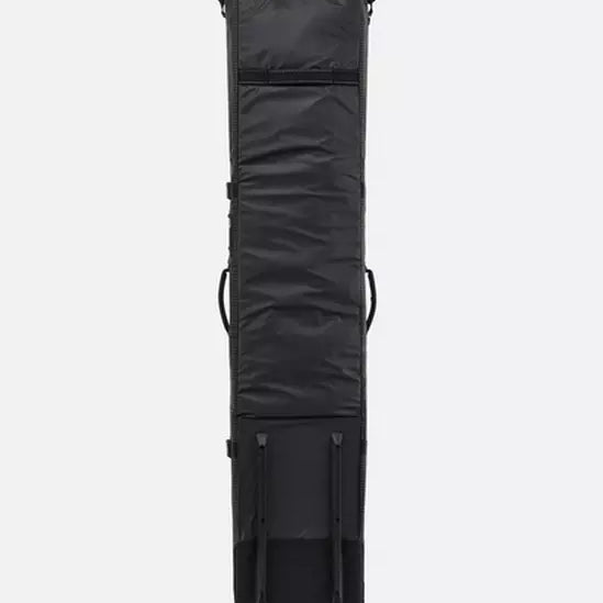 Black K2 Universal Ski Roller Bag 2026 with wheels and zippered compartments.