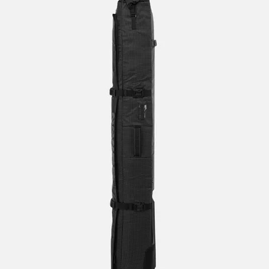 Black K2 Universal Ski Roller Bag 2026 with zippered compartments and wheels.