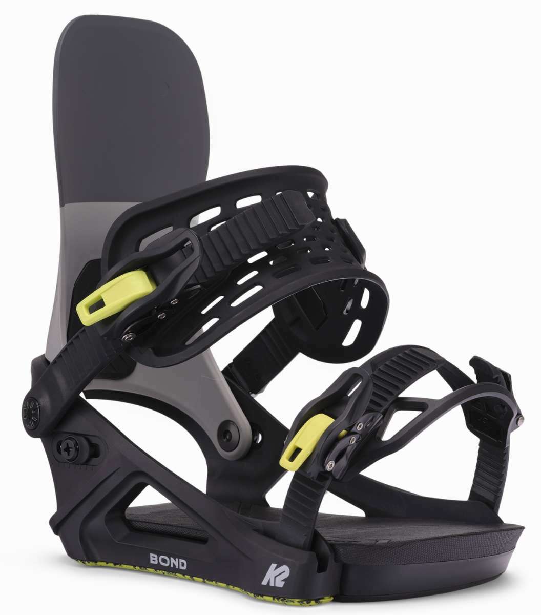 K2 Bond Snowboard Binding 2025 - grey/Lime Angle3