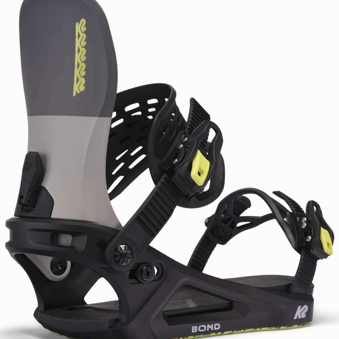 K2 Bond Snowboard Binding 2025 - grey/Lime Angle1