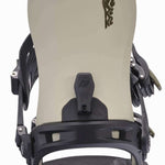 K2 Bond snowboard binding, black and yellow design.