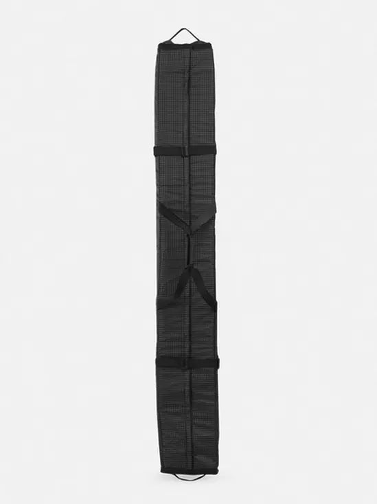 K2 Double Padded Ski Bag 2025, black with padded compartments and carry handles.