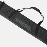 Black K2 Double Padded Ski Bag 2025 with padded handles and a durable, textured exterior.