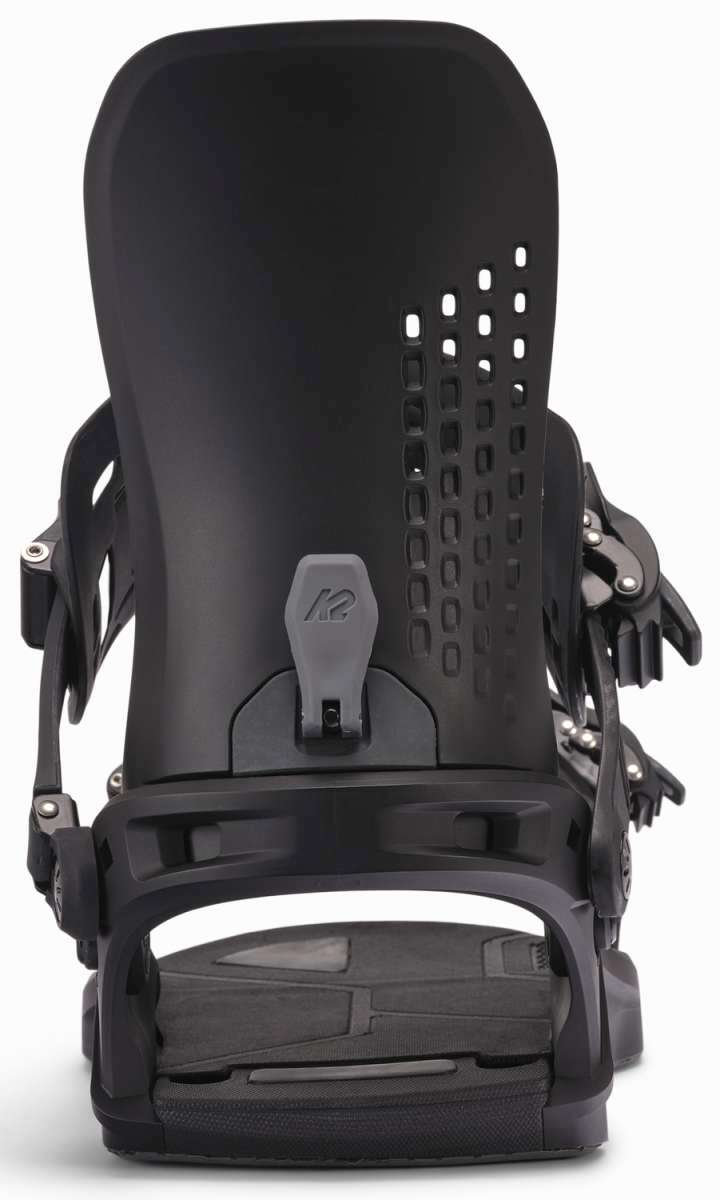 Black K2 Edition snowboard binding with a distinctive design.