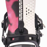 K2 Edition Snowboard Binding 2025 - White/pink/Black Angle2