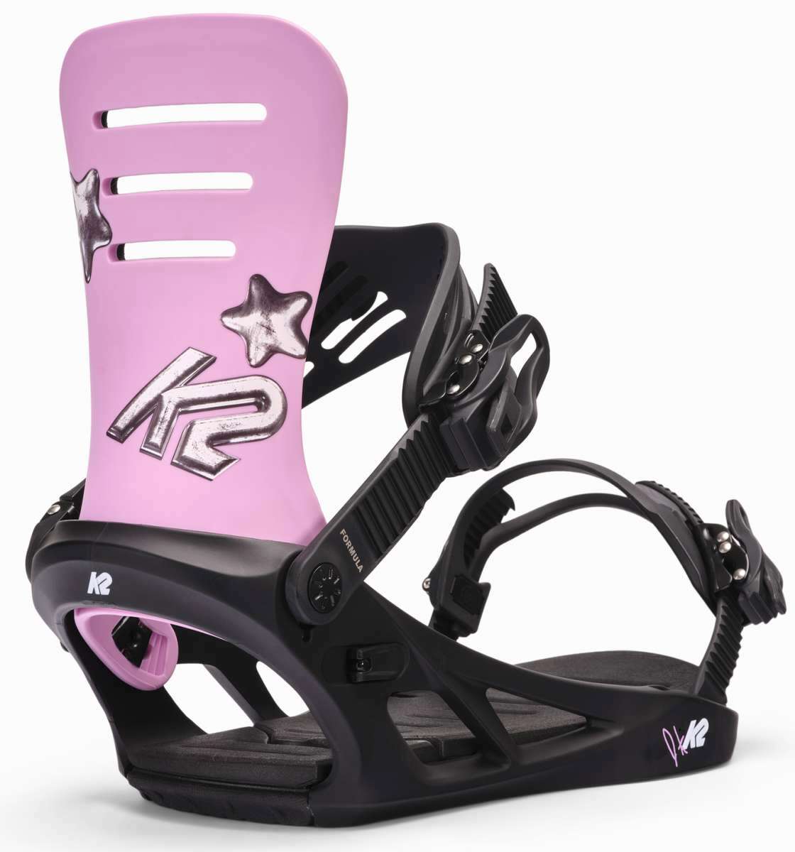 K2 Formula Snowboard Binding 2025 - Pink Angle1