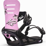 K2 Formula Snowboard Binding 2025 - Pink Angle1