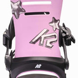 K2 Formula Snowboard Binding 2025 - Pink Angle2