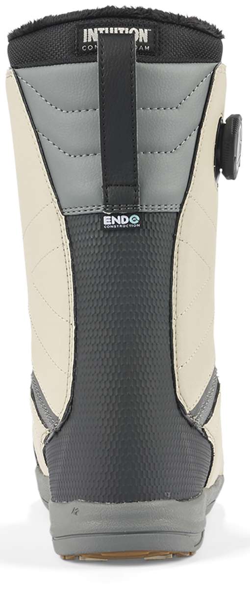 K2 Hanford 2023 snowboard boot, black and white with a gray accent and Boa lacing system.