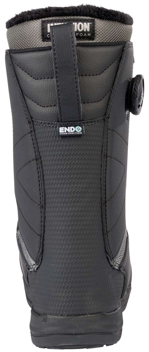 K2 Hanford 2023 snowboard boot, black with gray accents and a BOA lacing system.