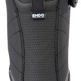K2 Hanford 2023 snowboard boot, black with gray accents and a BOA lacing system.