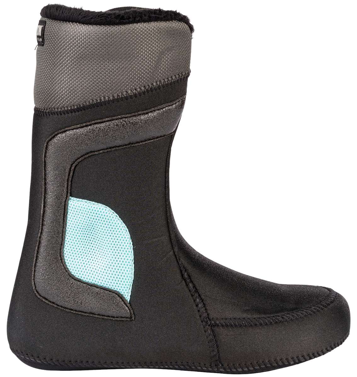 Black K2 Hanford snowboard boot 2023 features a gray accent and textured sole.