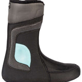 Black K2 Hanford snowboard boot 2023 features a gray accent and textured sole.