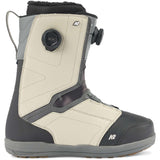 K2 Hanford snowboard boot, a gray and white design with a visible Boa lacing system.