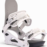 K2 Ladies Albany Snowboard Binding 2025 - White/grey Angle 3