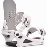 K2 Ladies Albany Snowboard Binding 2025 - White/grey Angle 1