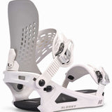 K2 Ladies Albany Snowboard Binding 2025 - White/grey Angle 1