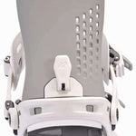 K2 Ladies Albany Snowboard Binding 2025 - White/grey Angle 2