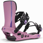 K2 Ladies Meridian Snowboard Binding 2025 - Pink/Purp Angle1