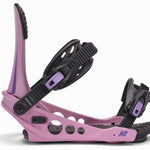 K2 Ladies Meridian Snowboard Binding 2025 Pink/Purp Angle2