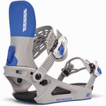 K2 Women's Network snowboard binding, gray and blue design.