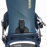 K2 Ladies Path Snowboard Binding 2025 - Blue/Gold Angle2