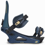 K2 Ladies Path Snowboard Binding 2025 - Blue/Gold Angle3