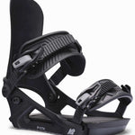 Black K2 Path women's snowboard binding features a sleek design and ergonomic shape.