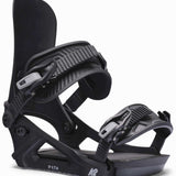 Black K2 Path women's snowboard binding features a sleek design and ergonomic shape.