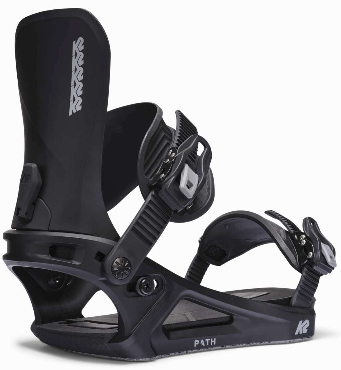 Black K2 Path women's snowboard binding features a sleek design.