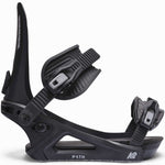K2 Women's Path snowboard binding, black with orange accents, features a streamlined design.