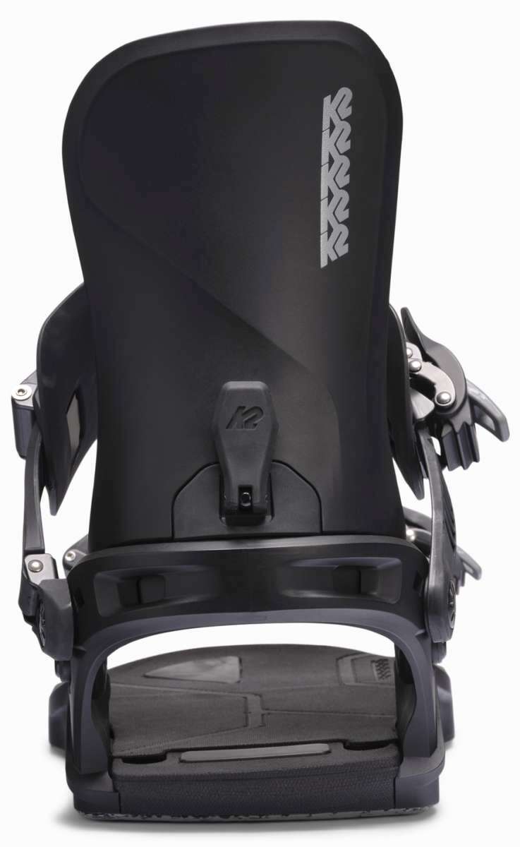 Black K2 Women's Path snowboard binding with a sleek, modern design.