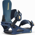 K2 Ladies Path Snowboard Binding 2025 - Blue/Gold Angle1