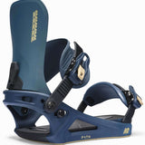 K2 Ladies Path Snowboard Binding 2025 - Blue/Gold Angle1